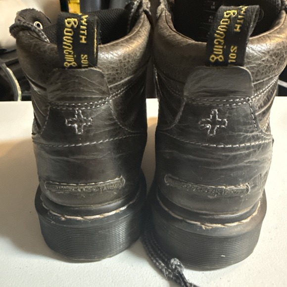 Vintage Dr. Martens Soren Lace Up Distressed Brown Leather Boot Size 9 - Picture 7 of 12